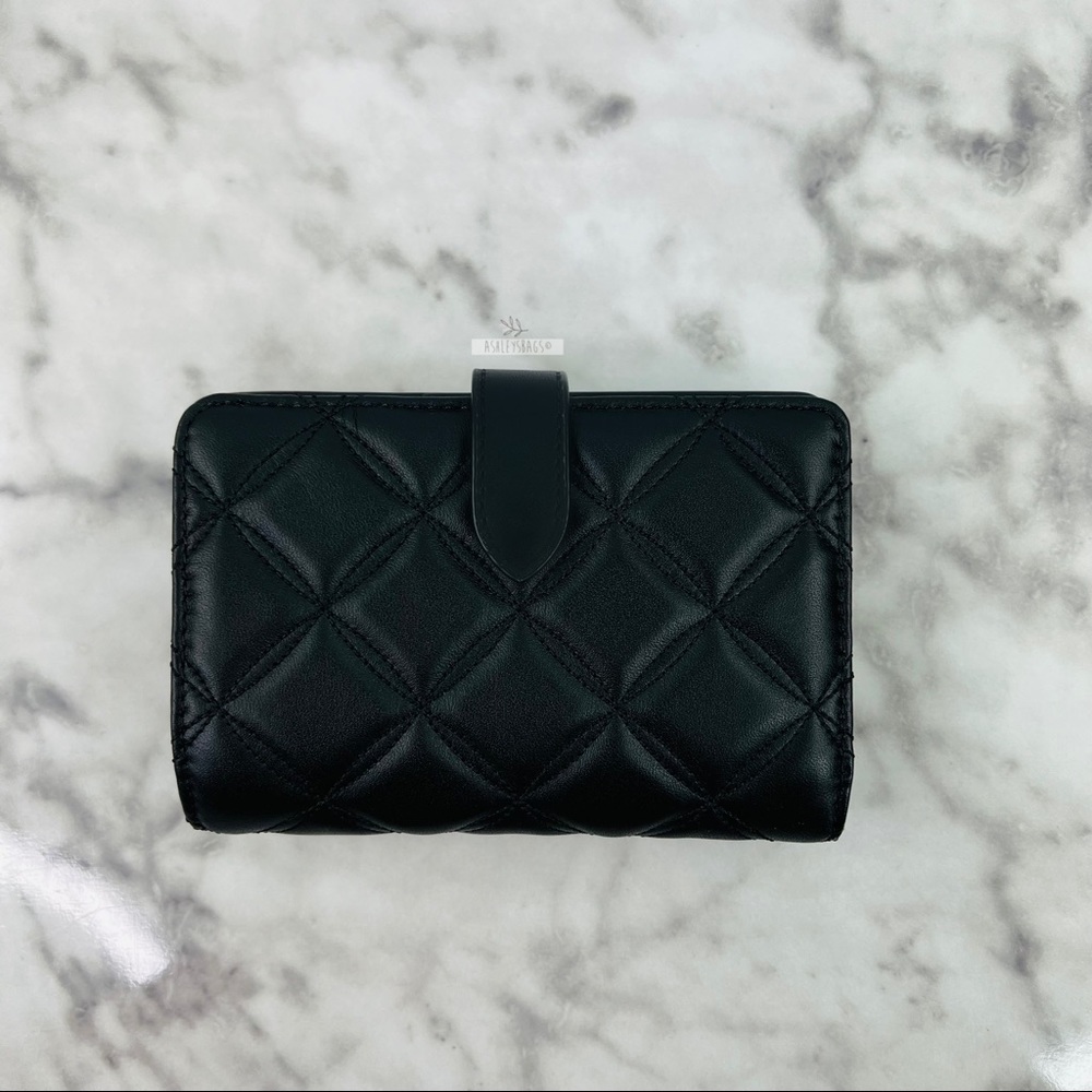 Kate Spade Natalia Quilted Leather Top Handle Satchel Crossbody & Medium Wallet - Picture 12 of 16